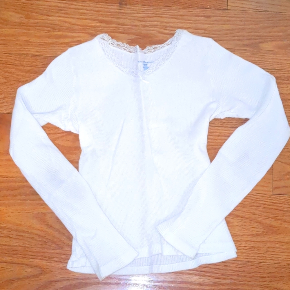 Brandy Melville long sleeve lace tee